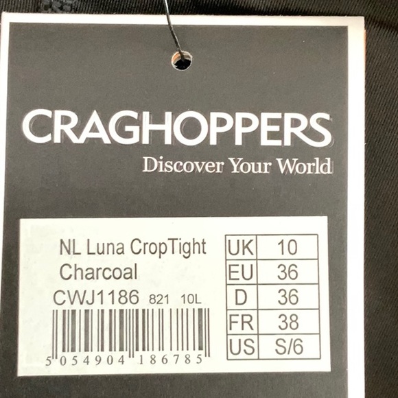 Craghoppers NOSILIFE LUNA CROP TIGHT - Charcoal - Picture 16 of 16